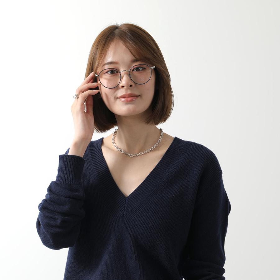 美品 MONCLER 伊達メガネ MONCLER（モンクレール） メガネ ML5135 レディース ウェリントン型