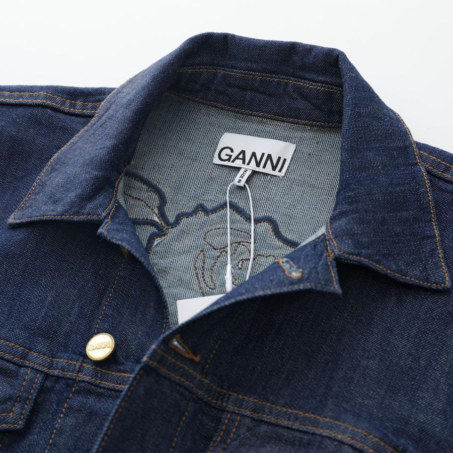 GANNI（ガニー） ワンピース J1439 6768 レディース 半袖 デニムドレス