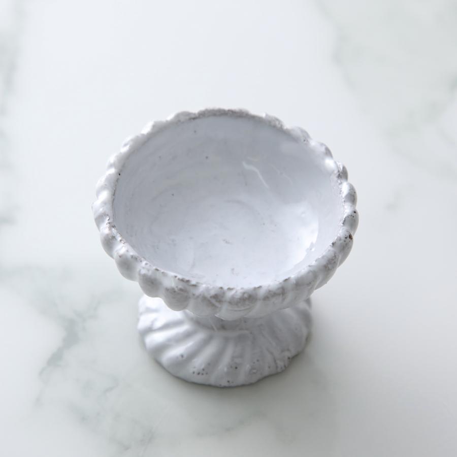 Astier de Villatte アスティエ・ド・ヴィラット ディッシュスタンド Small Peggy Dish on Stand CPHPGG00 スモールペギー 陶器  食器 皿 【返品交換不可】の画像