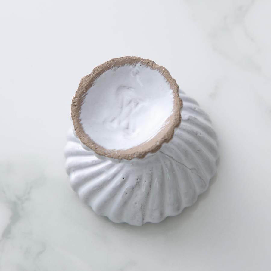Astier de Villatte アスティエ・ド・ヴィラット ディッシュスタンド Small Peggy Dish on Stand CPHPGG00 スモールペギー 陶器  食器 皿 【返品交換不可】の画像