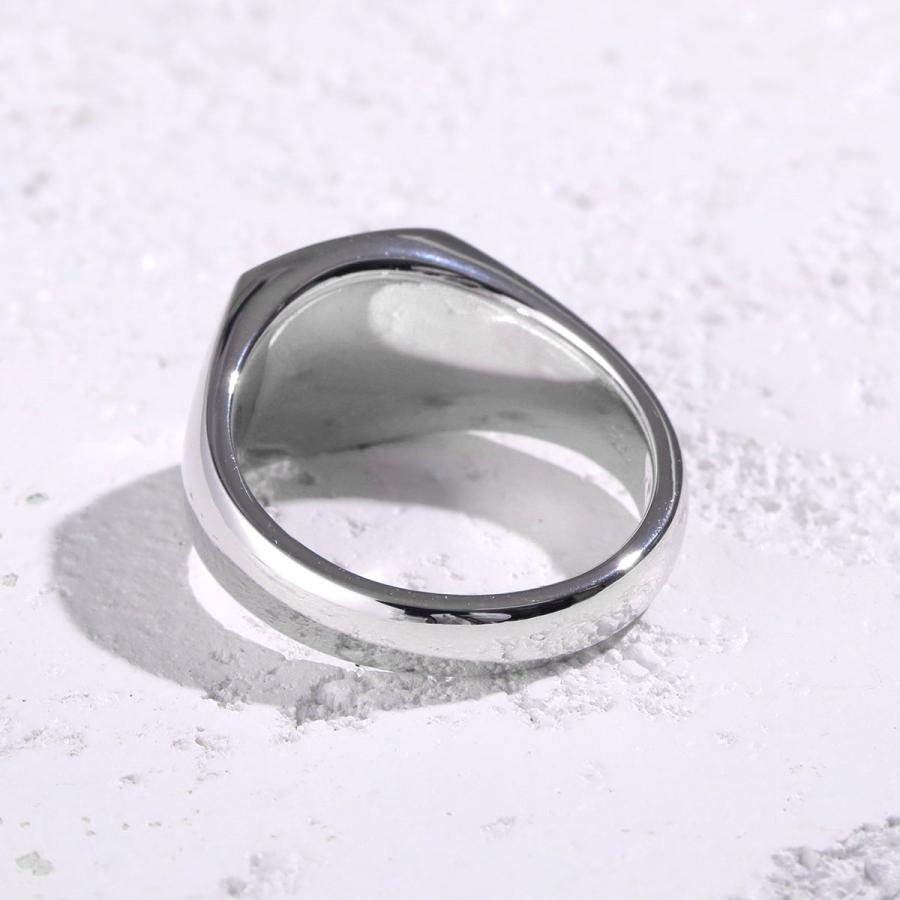 トムウッド TOMWOOD リング LARVIKITE RING シルバー 62 TOMWOOD - Kay Ring Larvikite / シグネットリング