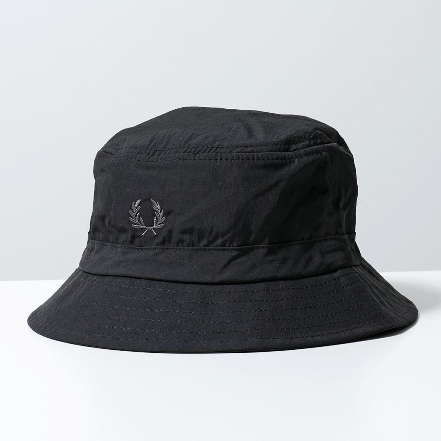 FRED PERRY ブラック バケットハット L Fred Perry バケットハット L 黒美品 FRED PERRY(フレッドペリー