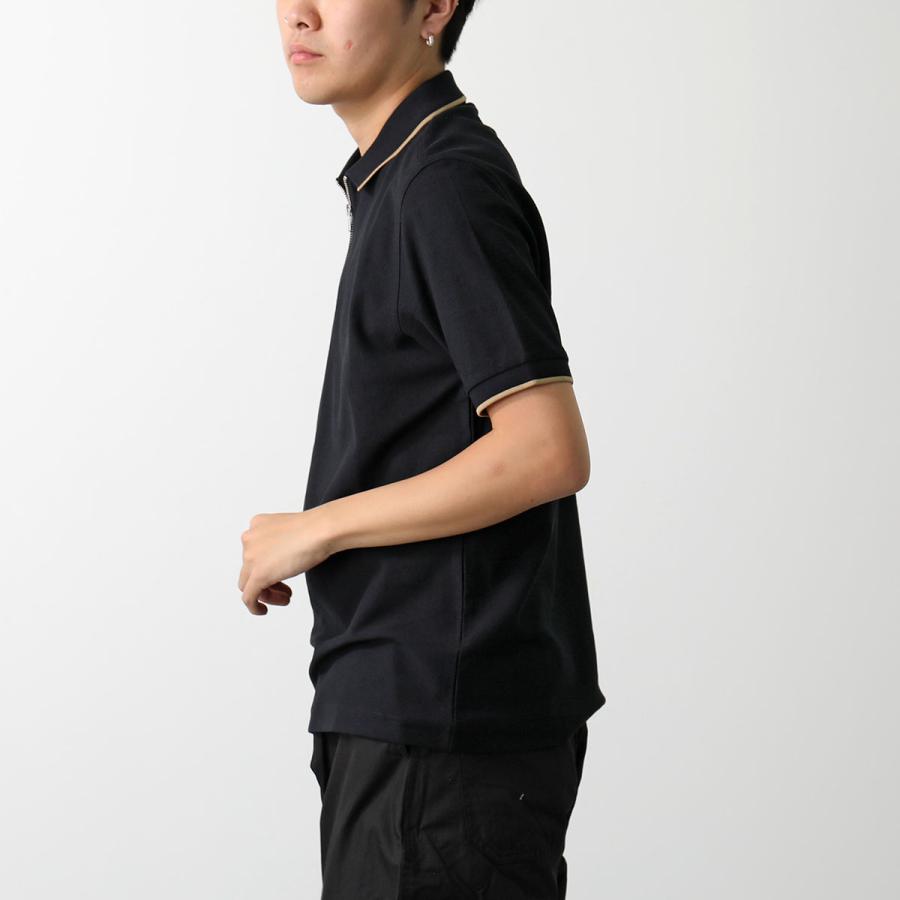 未使用　FRED PERRY フレッドペリー ポロシャツ 黒　刺繍　38 The Fred Perry Shirt - M1212(36 157：BLACK / CHAMPAGNE): | FRED