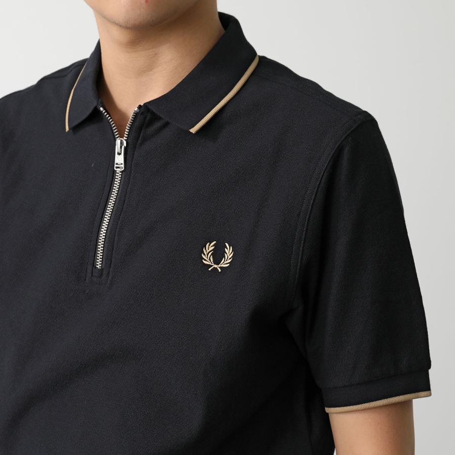FRED PERRY（フレッドペリー） ポロシャツ Crepe Pique Zip Neck Polo