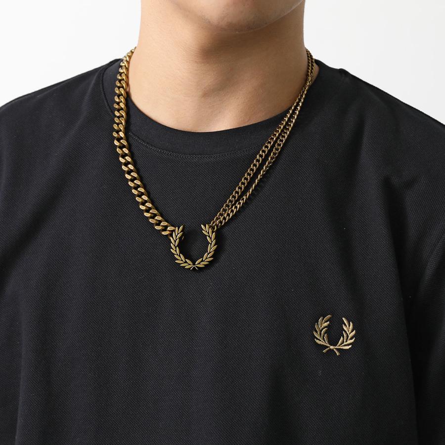 FRED PERRY フレッドペリー ネックレス DBL CHAIN LAUREL WRTH FRED PERRY フレッドペリー ネックレス DBL CHAIN LAUREL WRTH