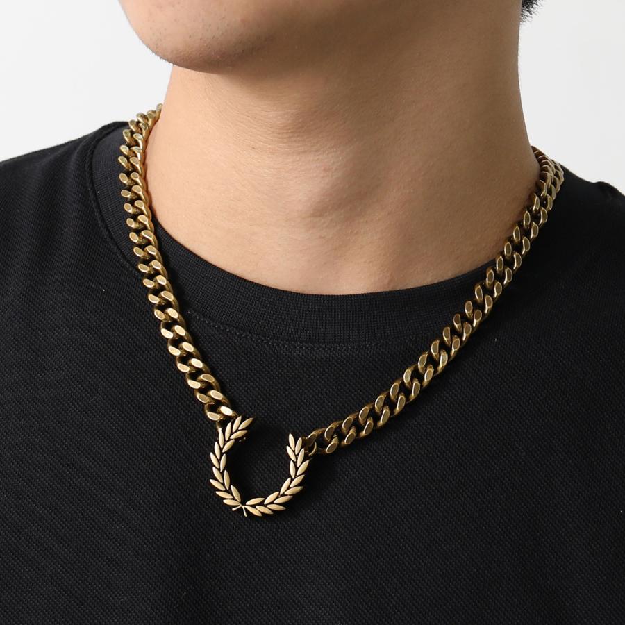 フレッドペリー ローレル 月桂樹 ペンダント ゴールド 新品 本物 お洒落 定番 FRED PERRY（フレッドペリー） ネックレス CHUNKY LAUREL WREATH