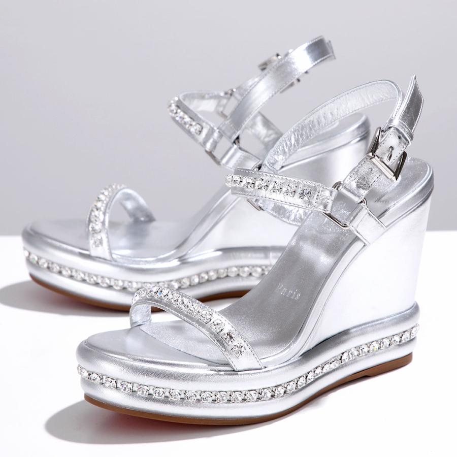 美品　Louboutin クリスチャンル ブタン　ウエッジサンダル　36 Christian Louboutin（クリスチャンルブタン） サンダル PYRASTRASS