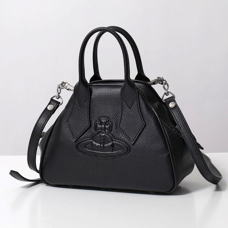さや様　ヴィヴィアンウエストウッド レザー ハンドバッグ 黒 Vivienne Westwood（ヴィヴィアンウエストウッド） ハンドバッグ