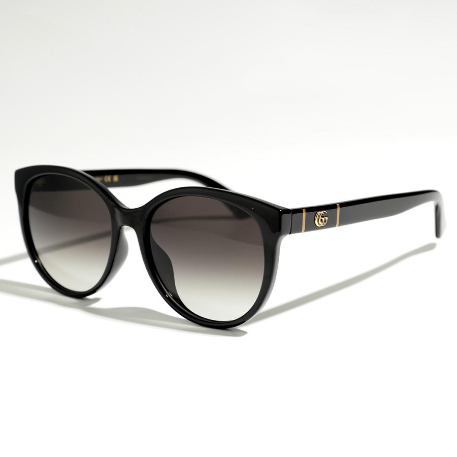 GUCCI グッチ サングラス GG0636SK レディース GGメタルロゴ ボストン型 セルフレーム グラデーションレンズ アジアンフィット 001/BLACK-BLACK-GREYの画像