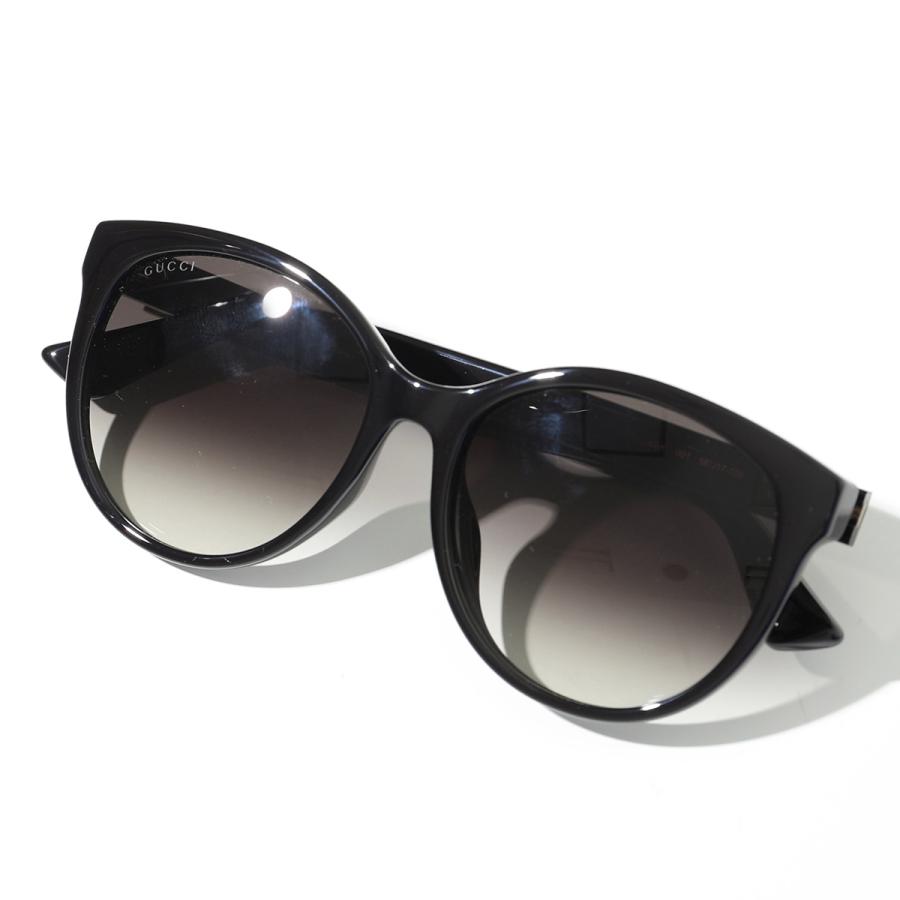 GUCCI グッチ サングラス GG0636SK レディース GGメタルロゴ ボストン型 セルフレーム グラデーションレンズ アジアンフィット 001/BLACK-BLACK-GREYの画像