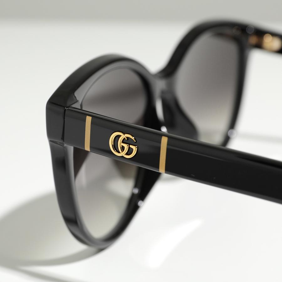 GUCCI グッチ サングラス GG0636SK レディース GGメタルロゴ ボストン型 セルフレーム グラデーションレンズ アジアンフィット 001/BLACK-BLACK-GREYの画像