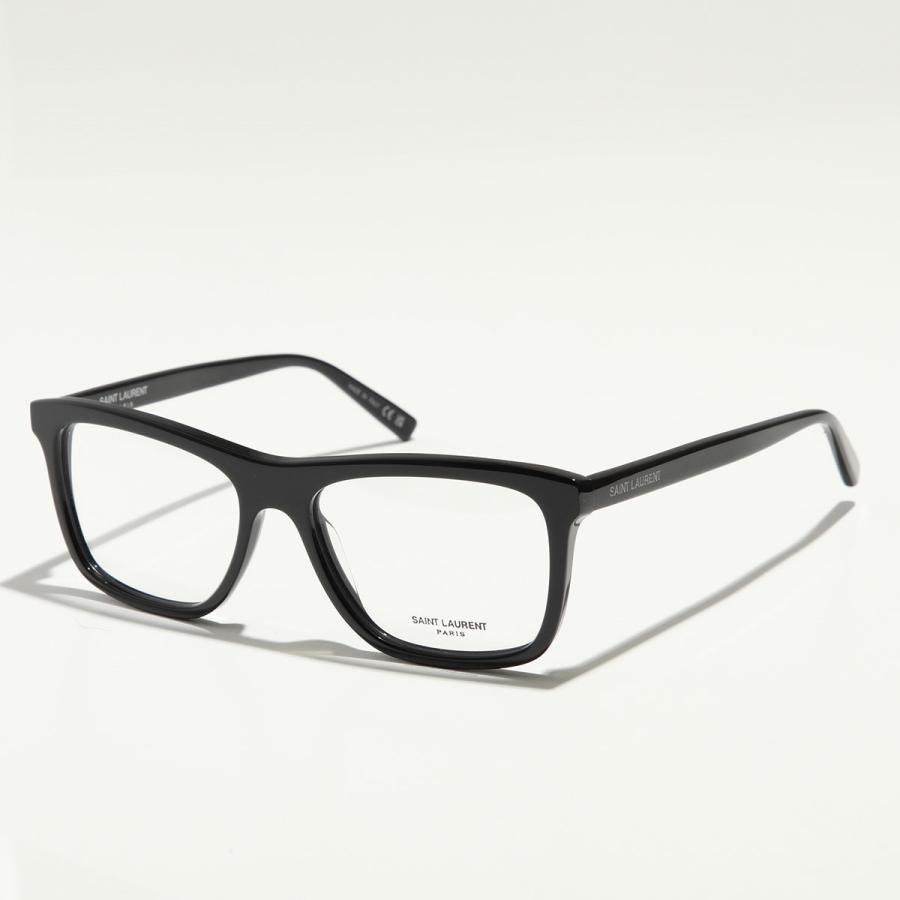 SAINT LAURENT PARIS サンローランパリ Square Eyewear SL-7 スクエア アイウェア 伊達メガネ ブラック SAINT LAURENT サンローラン メガネ SL 784/J メンズ スクエア型