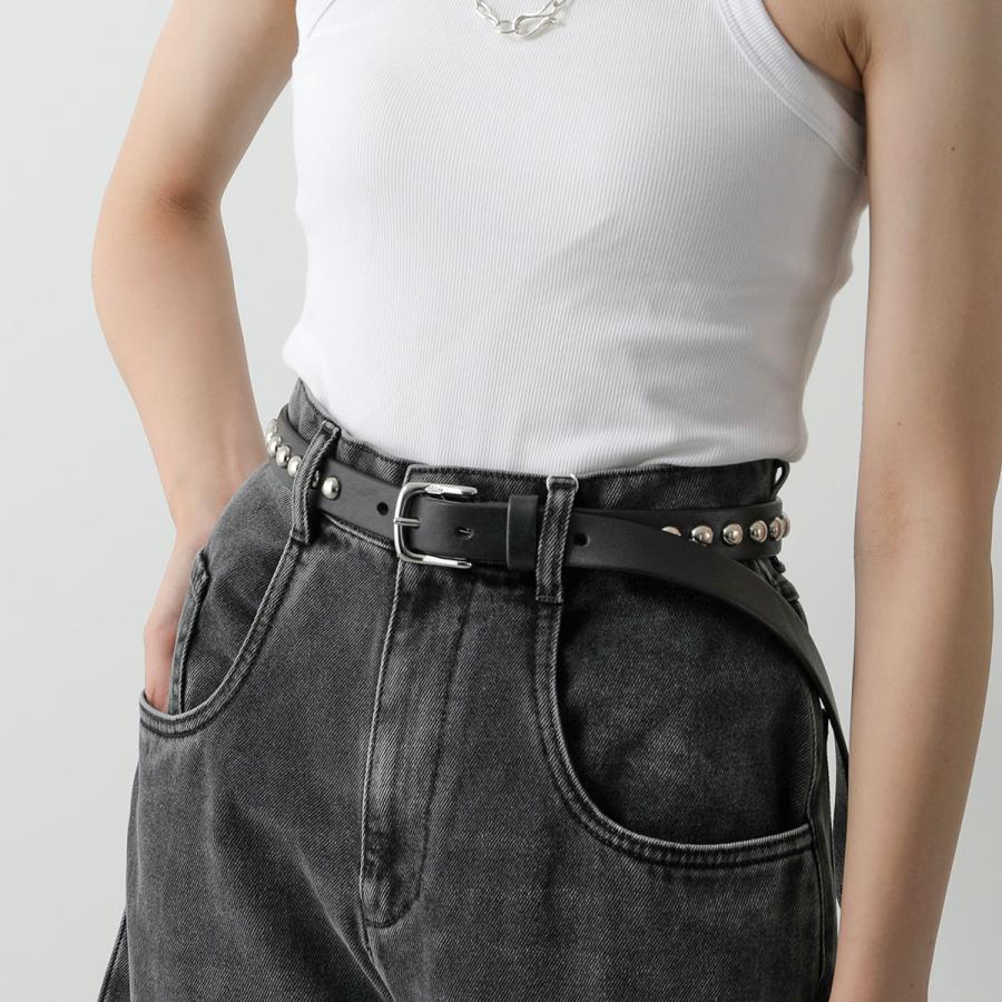 美品 J&M Davidson DOME RIVETS NARROW BELT J&M Davidson（J＆Mデヴィッドソン） ベルト DOME RIVETS NARROW BELT