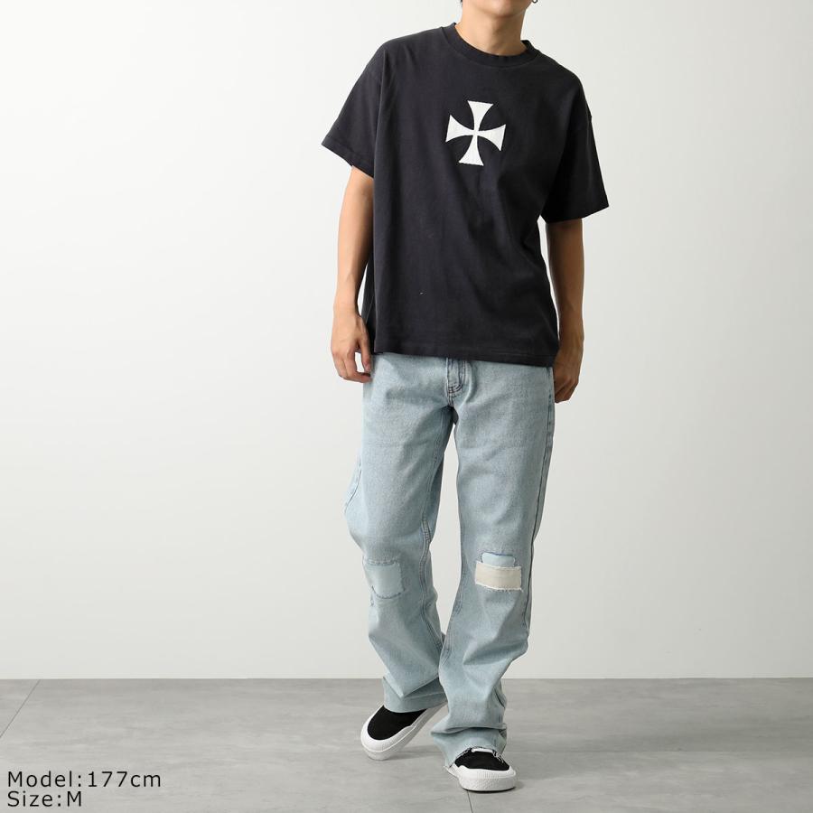 ASKYURSELF アスクユアセルフ 半袖 Tシャツ CROSS PATCH HEAVY T