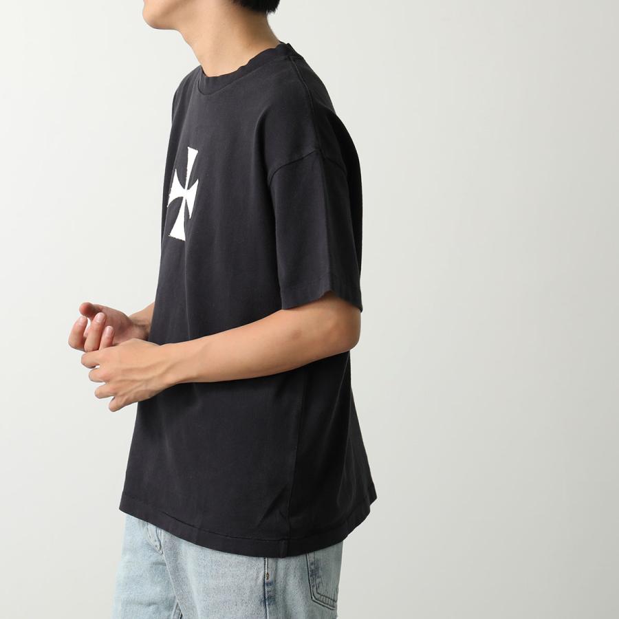 ASKYURSELF アスクユアセルフ 半袖 Tシャツ CROSS PATCH HEAVY T
