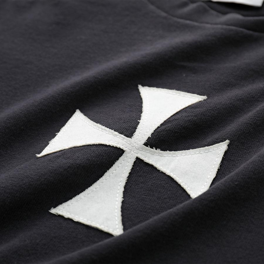 ASKYURSELF アスクユアセルフ 半袖 Tシャツ CROSS PATCH HEAVY T