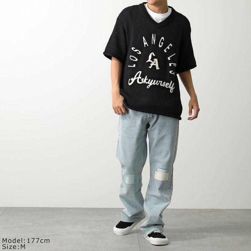 ASKYURSELF アスクユアセルフ ニット WARM UP KNIT JERSEY メンズ