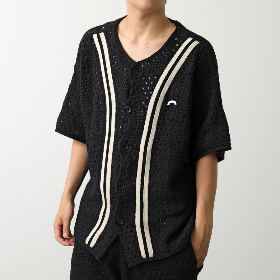 ASKYURSELFカーディガン ASKYURSELF アスクユアセルフ カーディガン BANNED KNIT BASEBALL