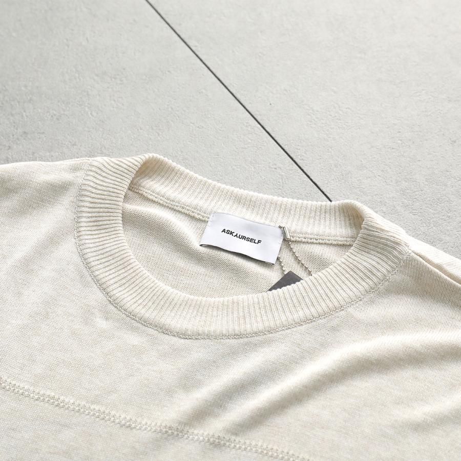 ASKYURSELF アスクユアセルフ ニット FOOTBALL KNIT JERSEY LS メンズ
