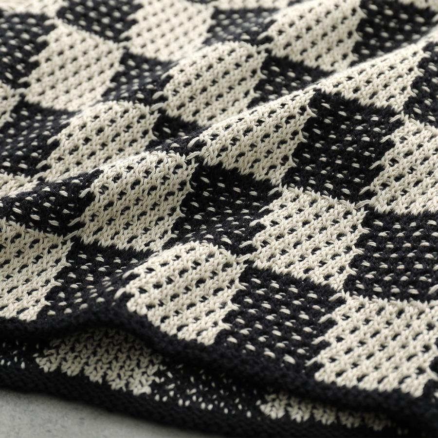 ASKYURSELF アスクユアセルフ ハーフパンツ CHECKRED CROCHET SHORTS