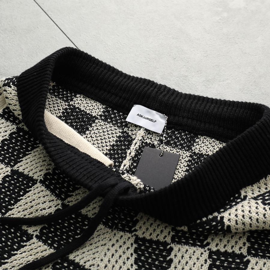ASKYURSELF アスクユアセルフ ハーフパンツ CHECKRED CROCHET ASKYURSELF アスクユアセルフ ハーフパンツ CHECKRED CROCHET