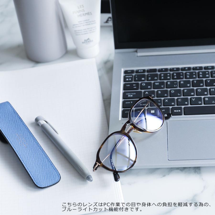 TOM FORD トムフォード メガネ TF5870-B FT5870-Bメンズ ウェリントン めがね 眼鏡 伊達メガネ ブルーライトカット 黒縁 アイウェア カラー2色_18