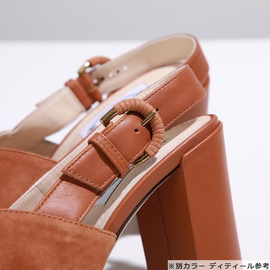 トッズ Tデザイン編み込みレザー スリングバックサンダル フラット 37  