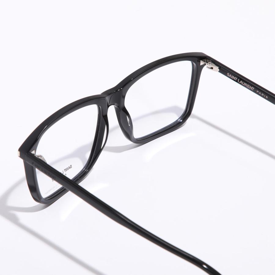 サンローラン 眼鏡 メンズ ブランド SAINT LAURENT SL 454 ブラック SAINT LAURENT サンローラン メガネ SL 454 メンズ スクエア型 めがね