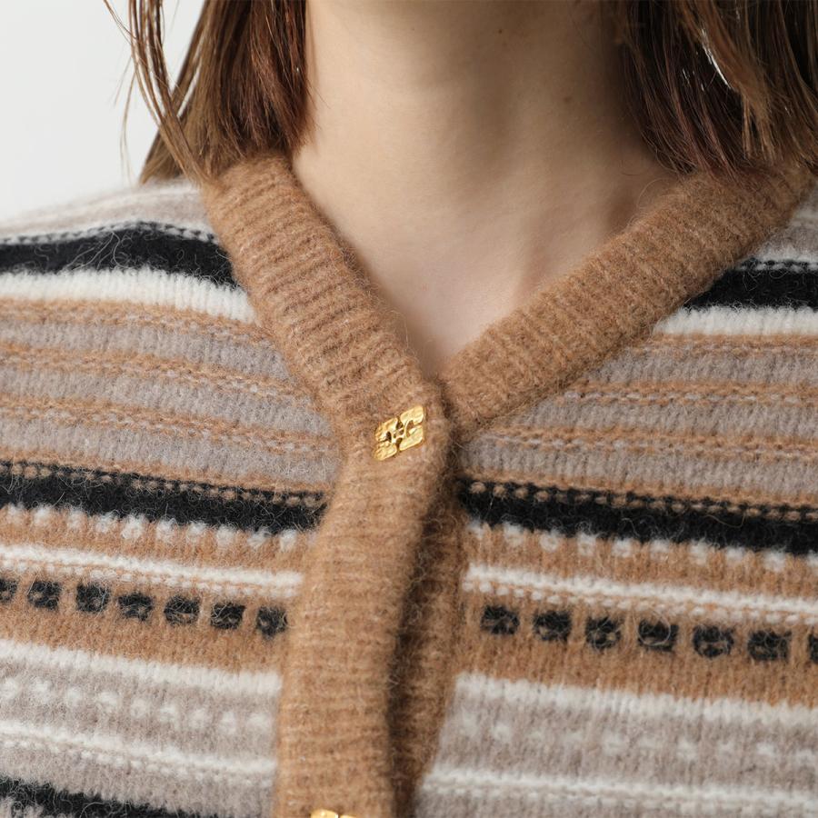 ガニー GANNI STRETCH STRIPE オーバーコート