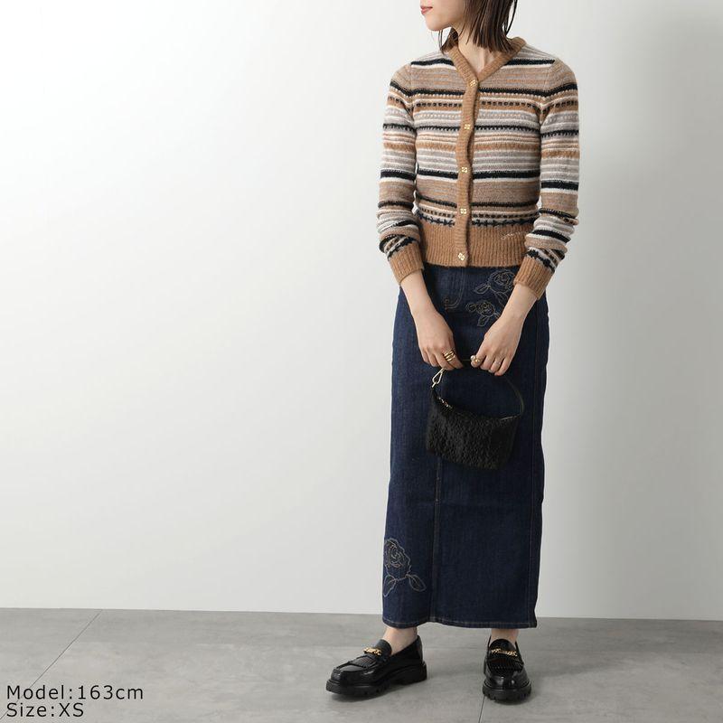 GANNI（ガニー） カーディガン Soft Wool Stripe Cardigan K2235 K2257