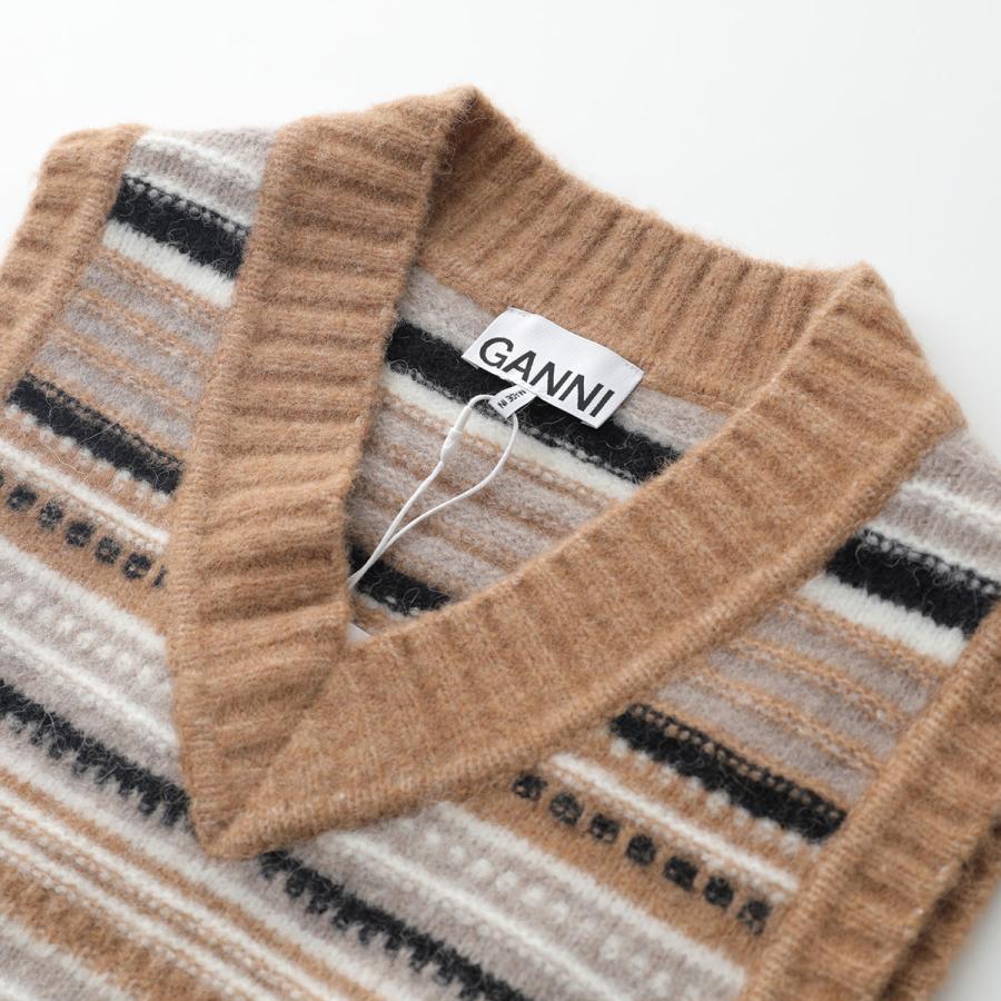 GANNI ガニー ニットベスト Soft Wool Stripe Vest K2236 K2258 GANNI ガニー ニットベスト Soft Wool Stripe Vest K2236 K2258
