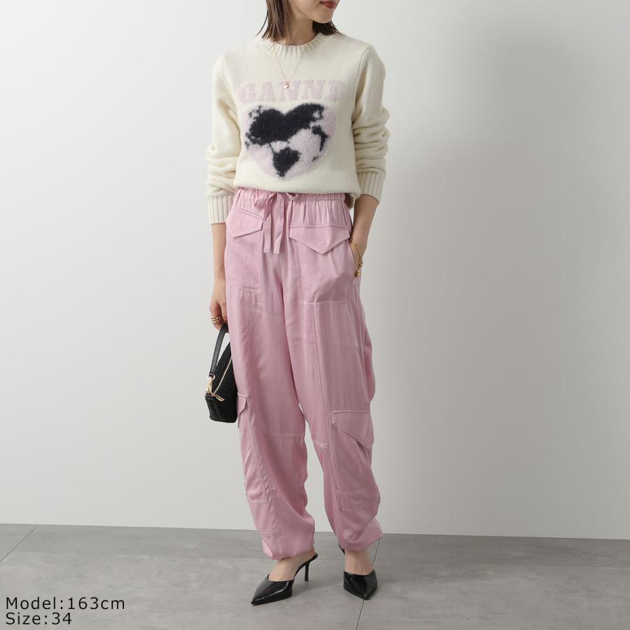 GANNI ガニー パンツ Washed Satin Pocket Pants F9225 F8557 GANNI ガニー パンツ Washed Satin Pocket Pants F9225 F8557