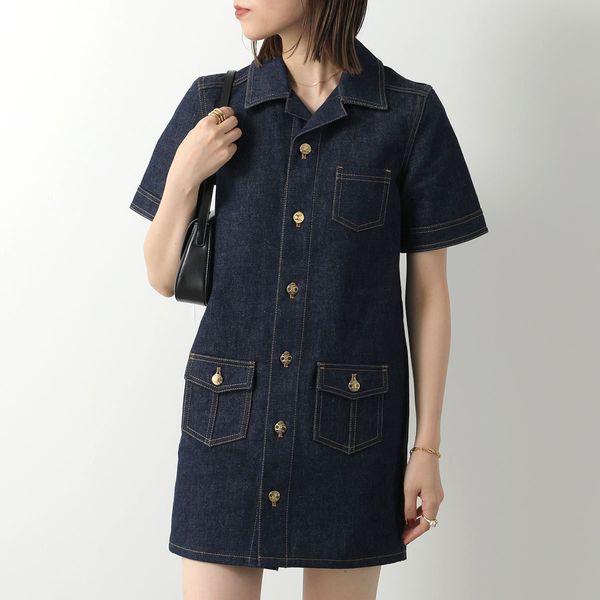 CELINE セリーヌ ワンピース 2U145799U.07IN レディース デニム ワーク  