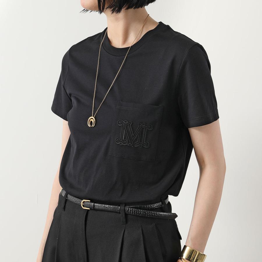 MAX MARA 【パパイヤ】刺繍ポケット ロゴ　 Tシャツ Max Mara（マックスマーラ） 半袖 Tシャツ PAPAIA パパイア レディース
