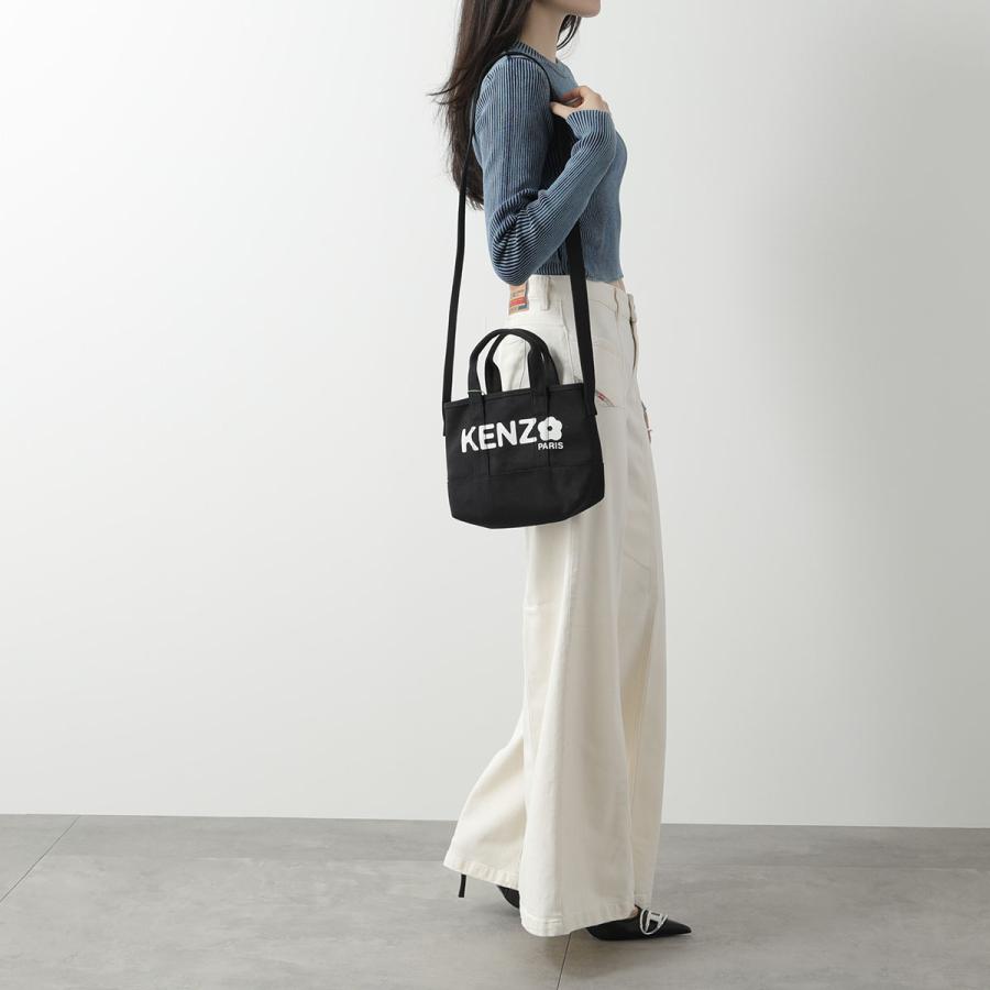KENZO ケンゾー ショルダーバッグ SMALL TOTE BAG FE68SA910F36 メンズ レディース キャンバス ロゴ スモール トートバッグ 鞄 99 | KENZO | 05