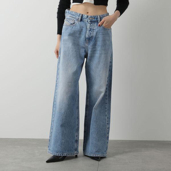 【定価3.5万】DIESEL ワイド デニム D-SIRE ブルー W26L32 定価3.5万】DIESEL ワイド デニム D-SIRE ブルー W26L32