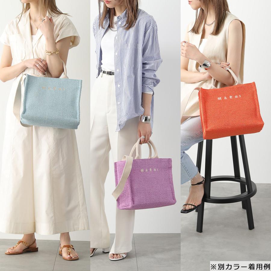 MARNI ナチュラル トートバッグ スモール　かごバッグ MARNI（マルニ） バッグ カゴバッグ ラフィアエフェクト スモール