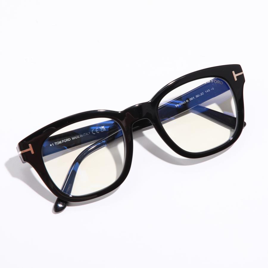 TOM FORD TF5542 ミドルブルー サングラス メガネ　度なし TOM FORD（トムフォード） メガネ TF5542-B FT5542-B レディース