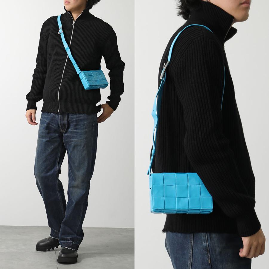 BOTTEGA VENETA ボッテガヴェネタ ショルダーバッグ SMALL CASSETTE スモール カセット 717587 VCQ71 メンズ マキシイントレ 鞄 カラー3色 717587VCQ718803の画像