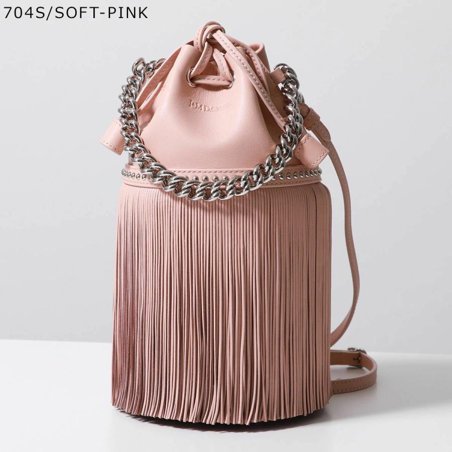 J&M DAVIDSON フリンジバッグ ピンク ストラップ付き J&M Davidson（J＆Mデヴィッドソン） 【カラー限定特価】J&M DAVIDSON