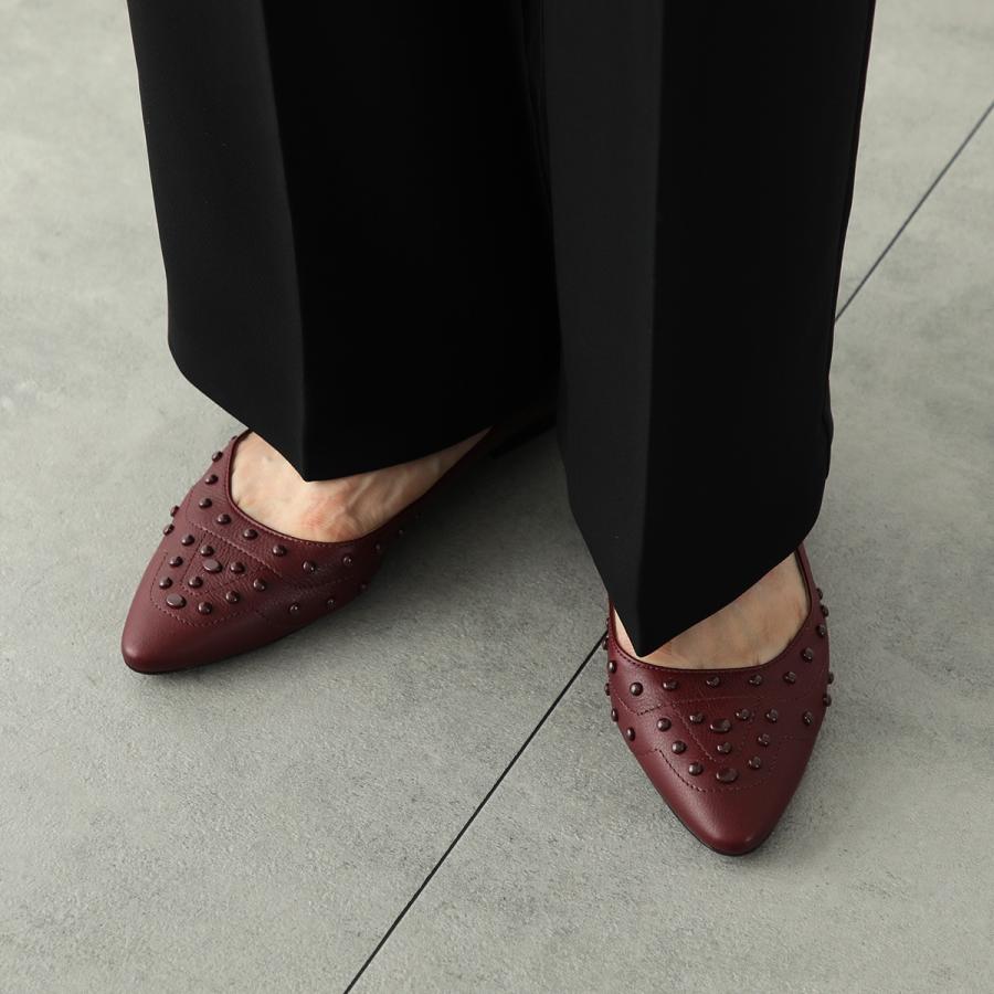 新品　TOD'S トッズ　赤　バーガンディ　スエード　ヒール　パンプス　23.5 新品 TOD'S トッズ 赤 バーガンディ スエード ヒール パンプス 23.5