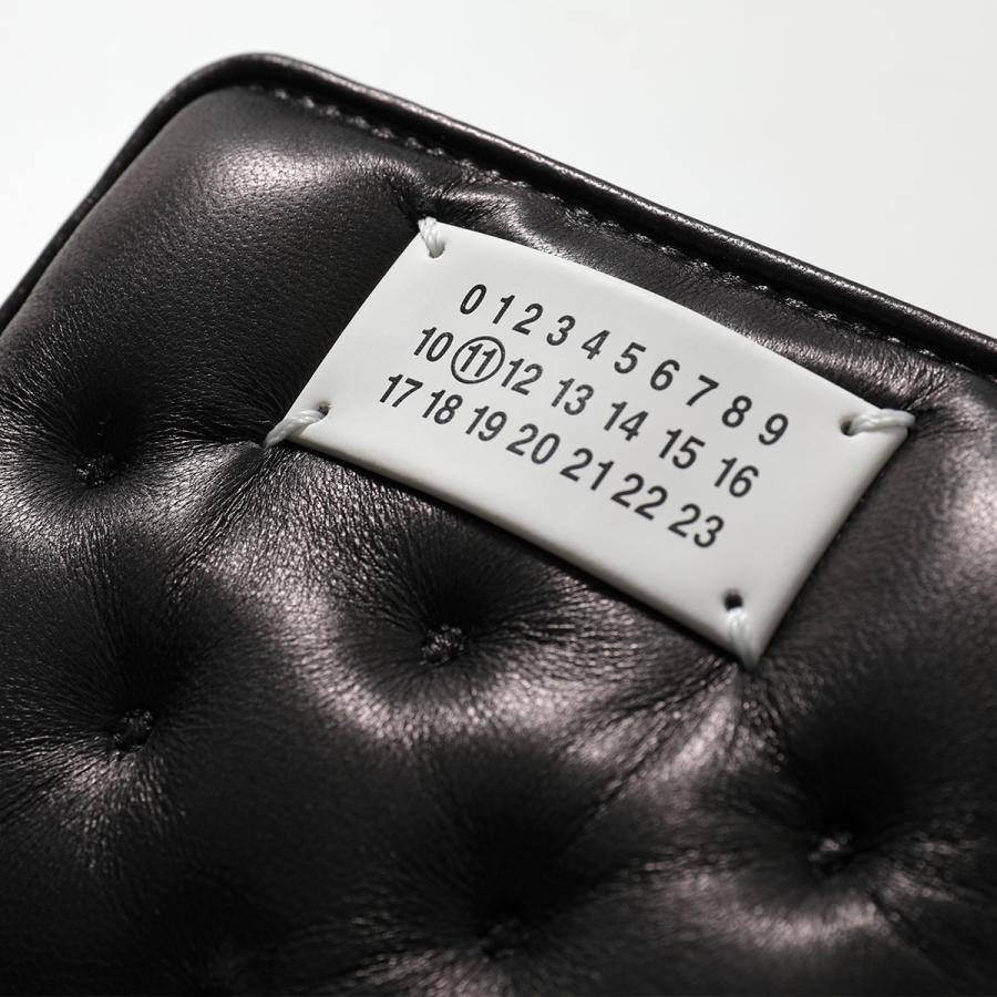 Maison Margiela グラムスラム ブラック カレンダータグ レザー 美品✨ メゾンマルジェラ 三つ折り財布 グラムスラム 黒 レザー