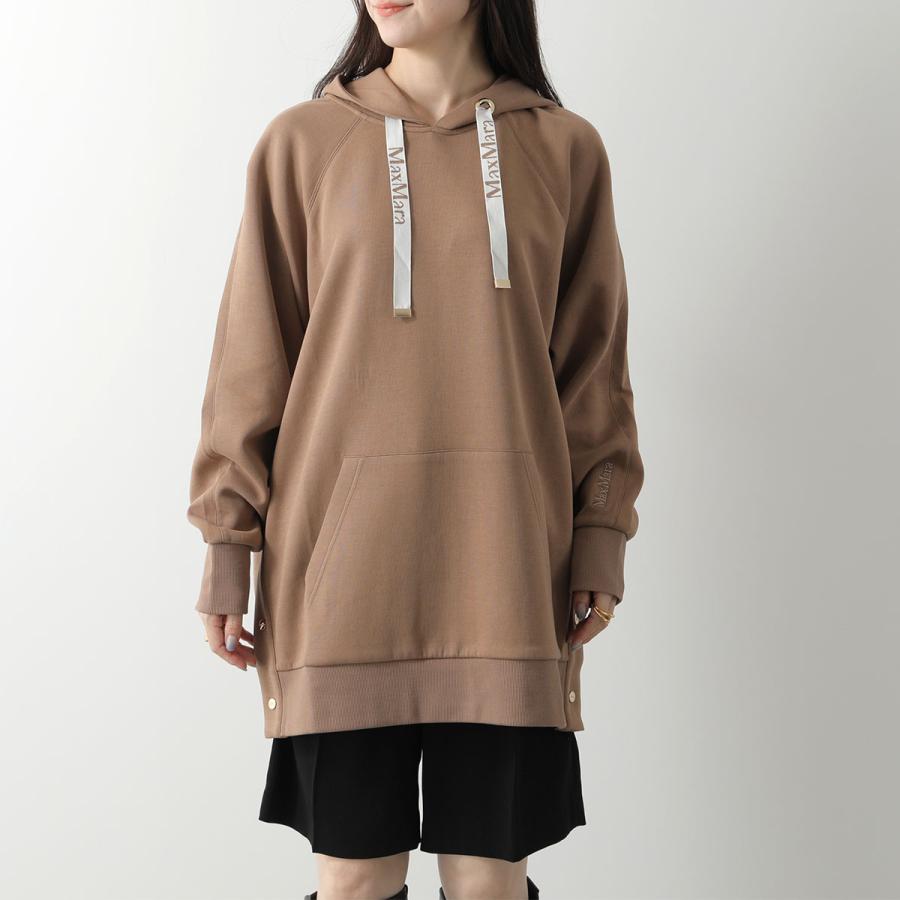 24AW　MaxMara　ロゴ刺繍パーカー　OSPITE　フーディ　金ボタン 24AW MaxMara ロゴ刺繍パーカー OSPITE フーディ 金ボタン - メルカリ