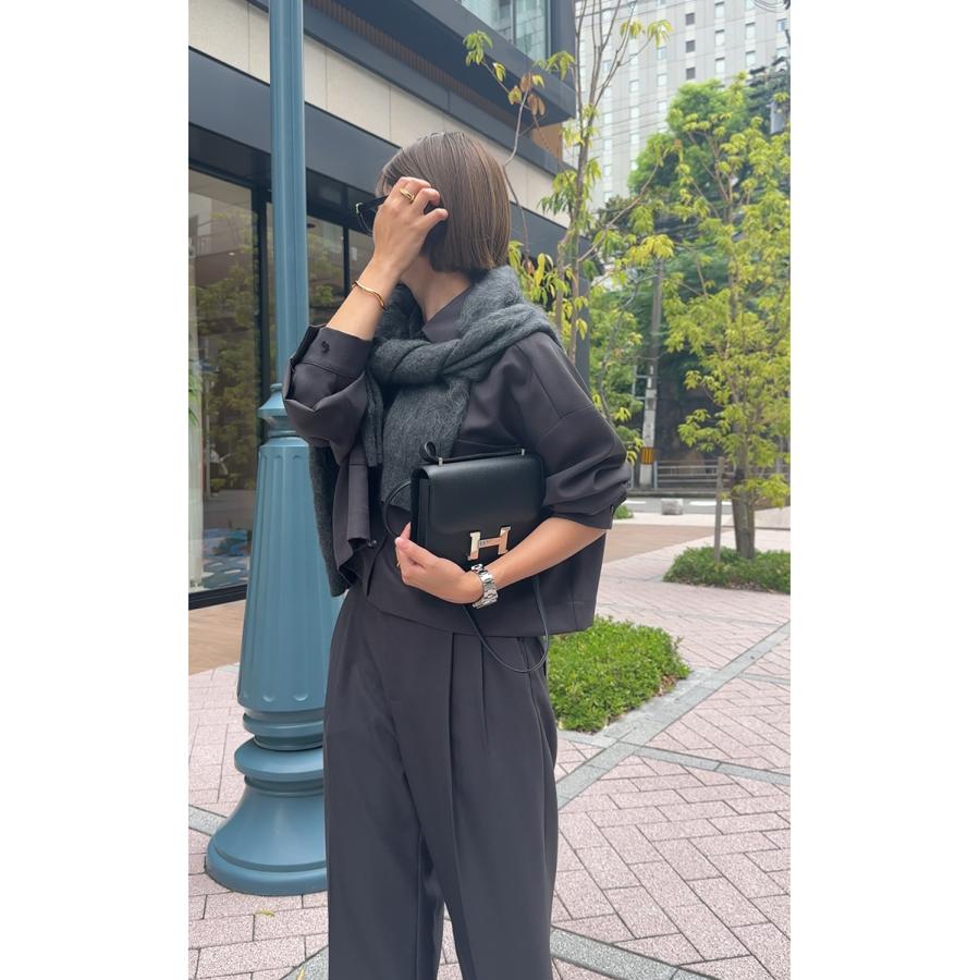 Cafune（カフネ） シャツ 435941 レディース 長袖 ブラウス ショート丈