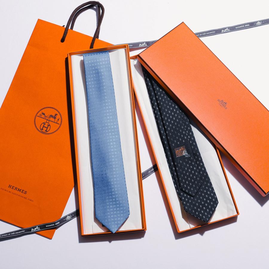 HERMES（エルメス） ネクタイ SOIE LOURDE CRAVATE TWILL TIE メンズ