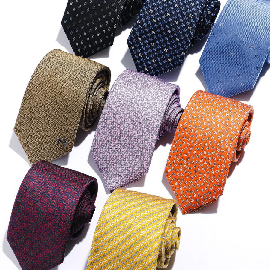 HERMES（エルメス） ネクタイ SOIE LOURDE CRAVATE TWILL TIE メンズ