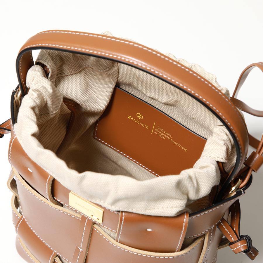 Zanchetti（ザンケッティ） ショルダーバッグ WOVEN BUCKET SMALL WBUS