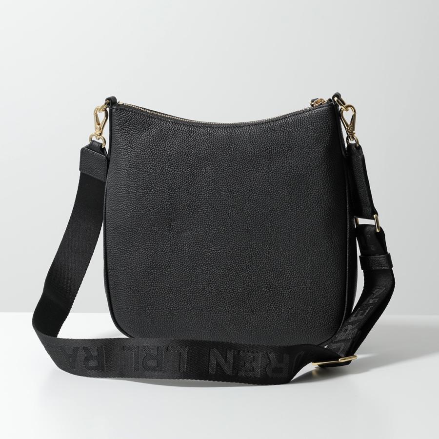 未使用級ローレンラルフローレン ペブルドレザー ショルダーバッグ ロゴ LAUREN RALPH Lauren Ralph ローレンラルフローレン ショルダー