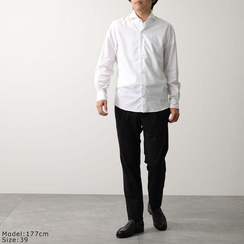 Giannetto vinci fit/ホワイトコットンシャツ GIANNETTO（ジャンネット） シャツ VINCI FIT ヴィンチフィット AC600