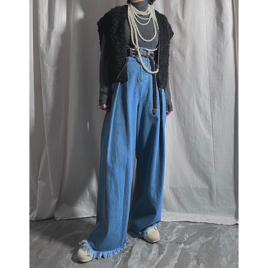 PROVOKE プロヴォーク ジーンズ tuck wide denim PV-050071 レディース 